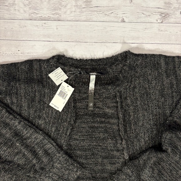 Kensie Perfectly Polished Dolman Sleeve Sweater NWT Charcoal Heather Gray Small - Picture 2 of 11